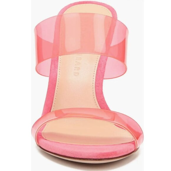 Veronica Beard 'ASHA' Transparent Dual-Band Sandals, Coral - Picture 3 of 7
